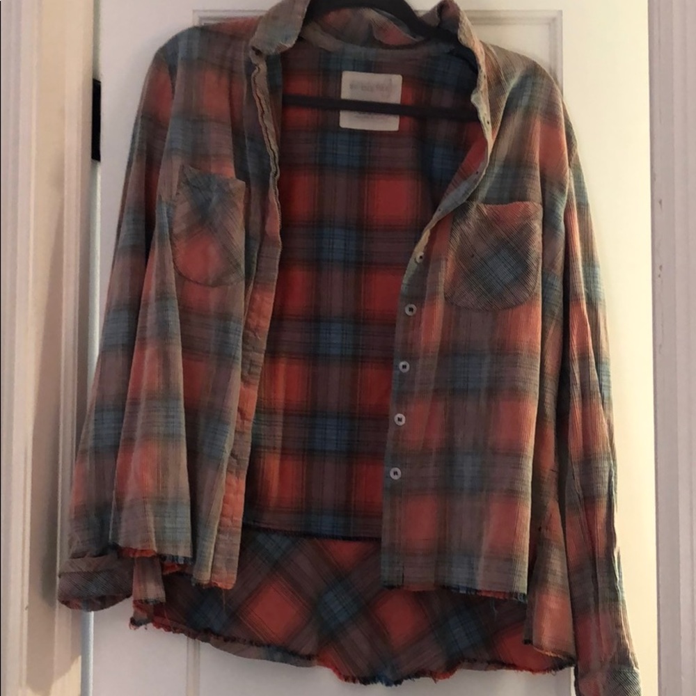 Free people plaid flannel